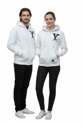 ALCOTT WOMENS EMROIDED ZIPPER HOODIE - Smgarment's